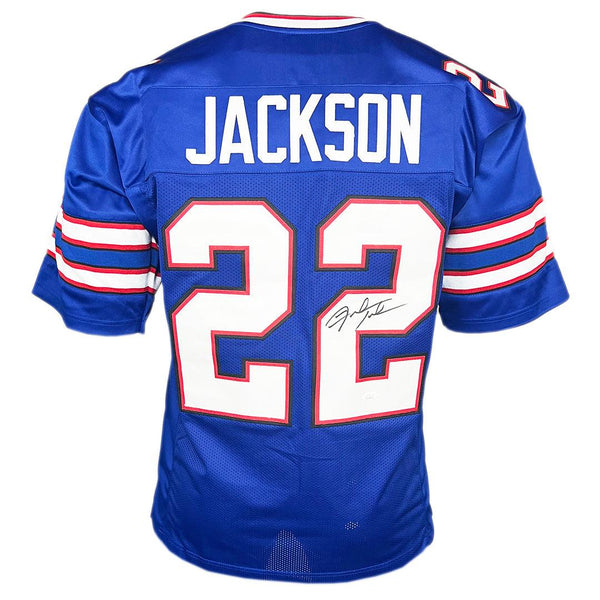 Fred Jackson Signed Buffalo White Football Jersey (JSA) — RSA