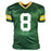 Josh Jacobs Signed Green Bay Green Football Jersey (Beckett)