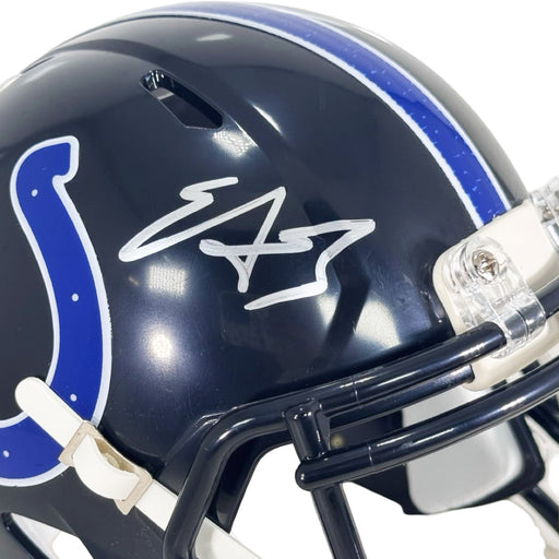 Edgerrin James Signed Indianapolis Colts Alt 2023 Speed Mini Football Helmet (JSA)