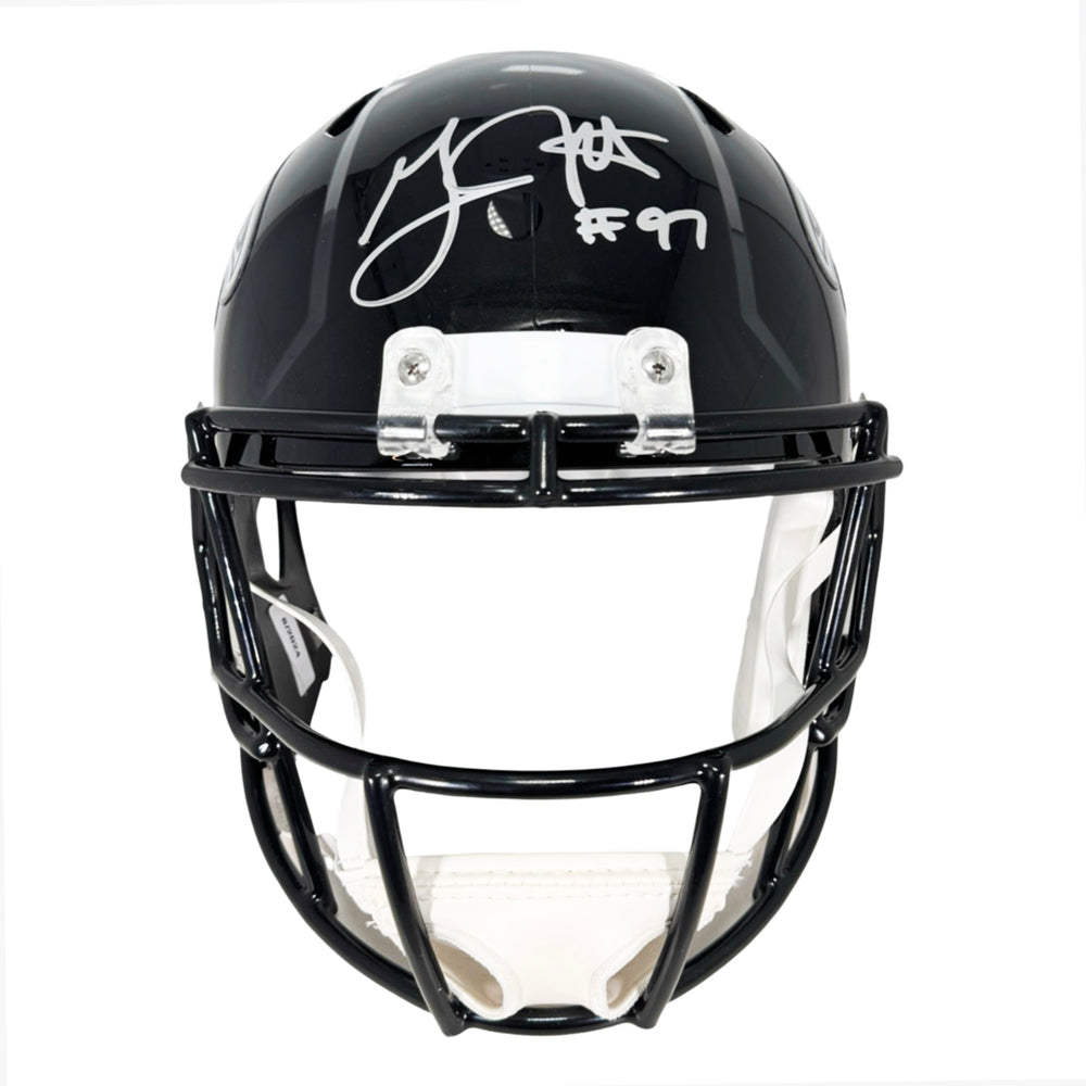 Grady Jarrett Signed Atlanta Falcons Speed Full-Size Replica Football Helmet (Beckett)