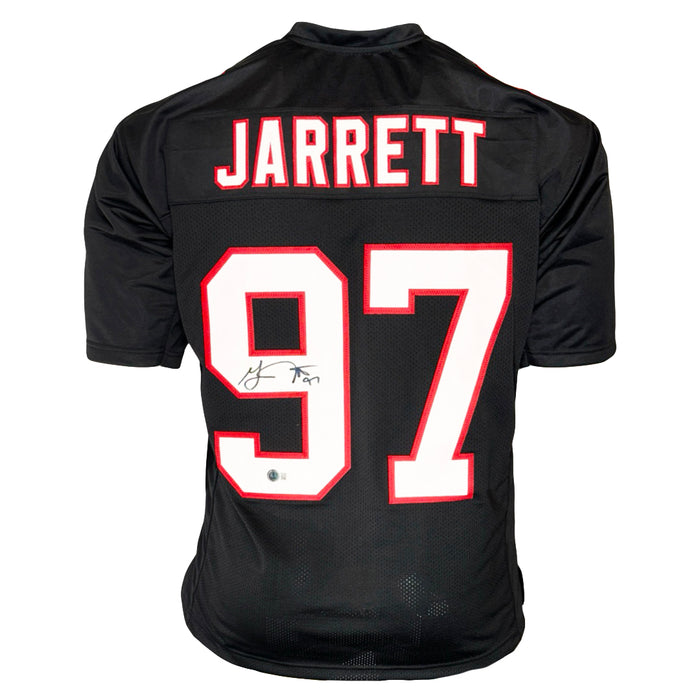 Grady Jarrett Signed Atlanta Black Football Jersey (Beckett)