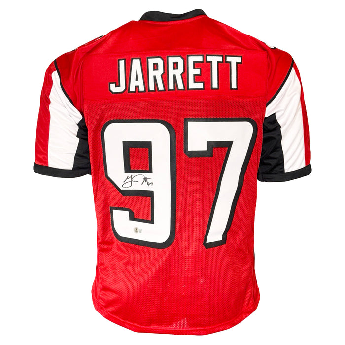 Grady Jarrett Signed Atlanta Red Football Jersey (Beckett)