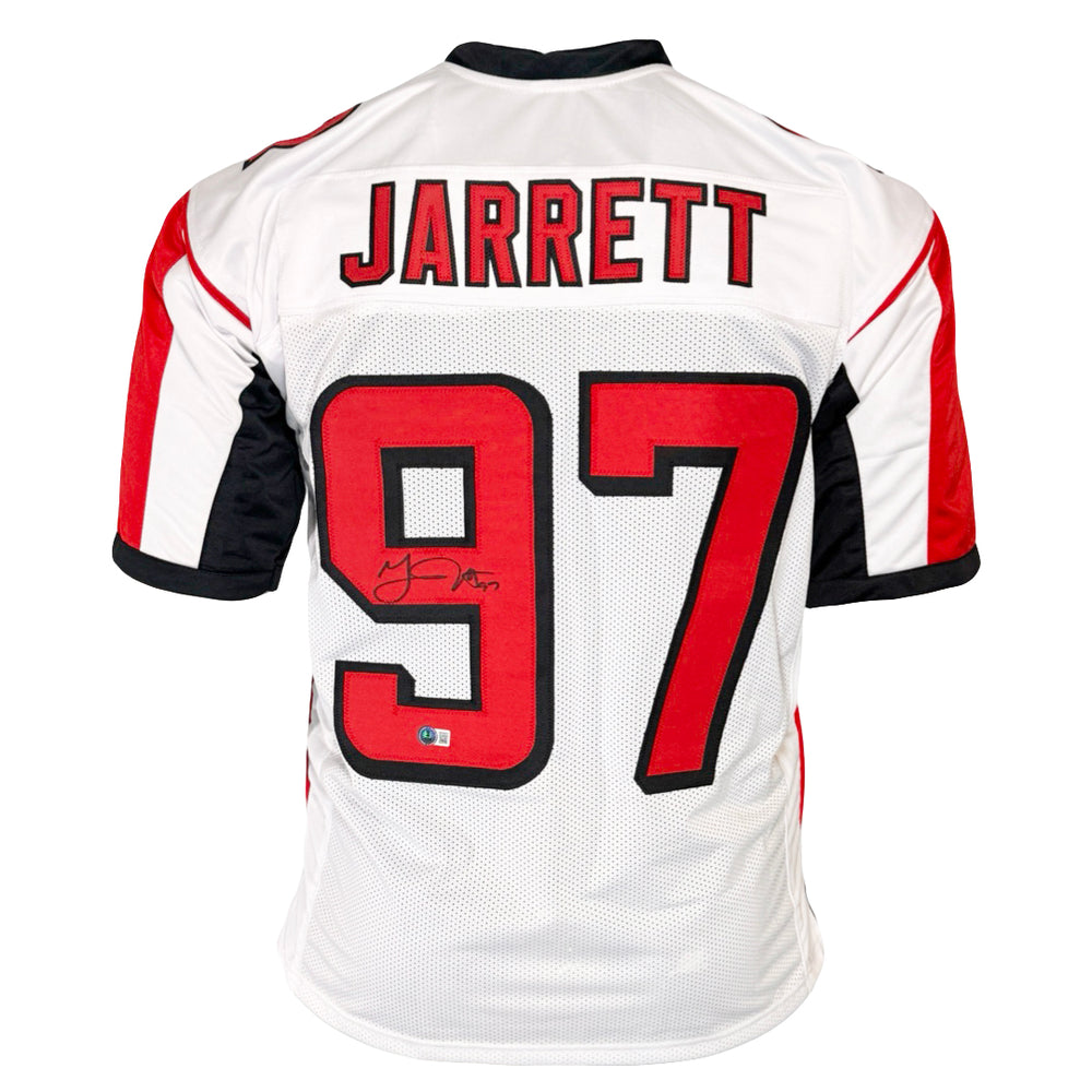 Grady Jarrett Signed Atlanta White Football Jersey (Beckett)