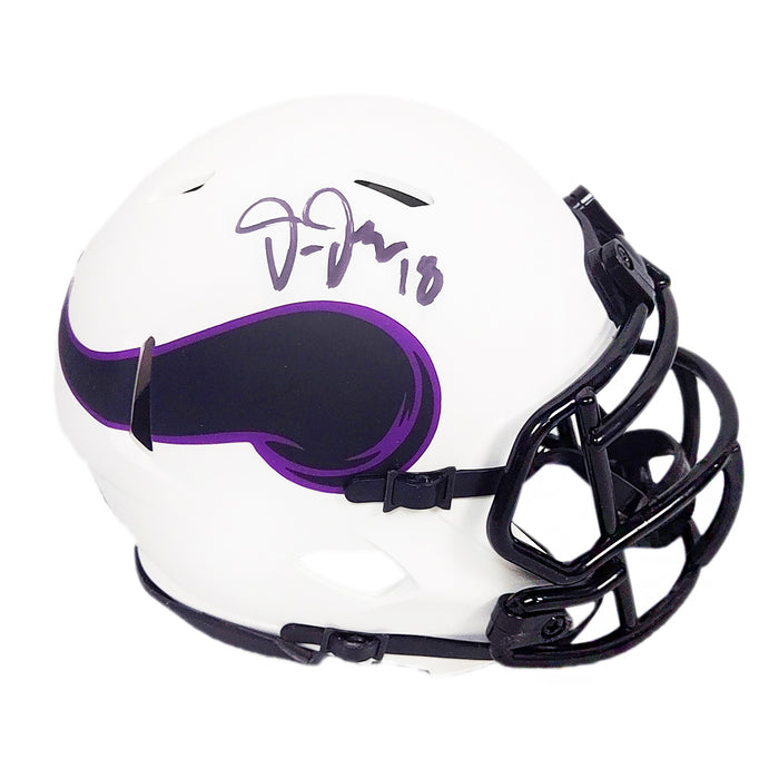 Justin Jefferson Signed Minnesota Vikings Lunar Eclipse Speed Mini Football Helmet (Beckett)