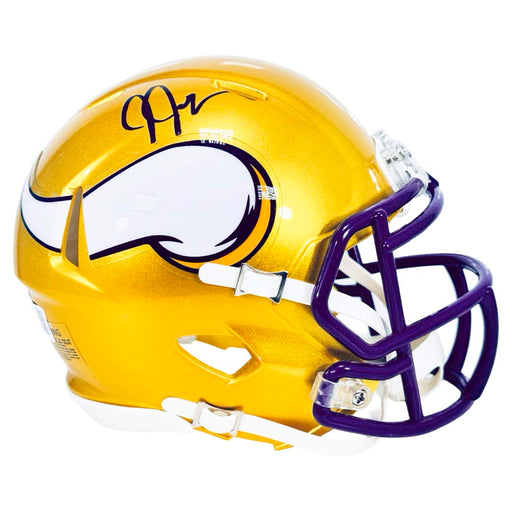 Justin Jefferson Signed Minnesota Vikings Flash Speed Mini Football Helmet (Beckett)