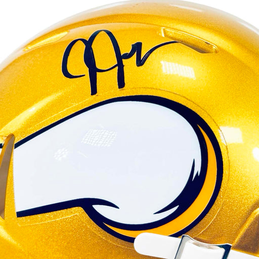 Justin Jefferson Signed Minnesota Vikings Flash Speed Mini Football Helmet (Beckett)
