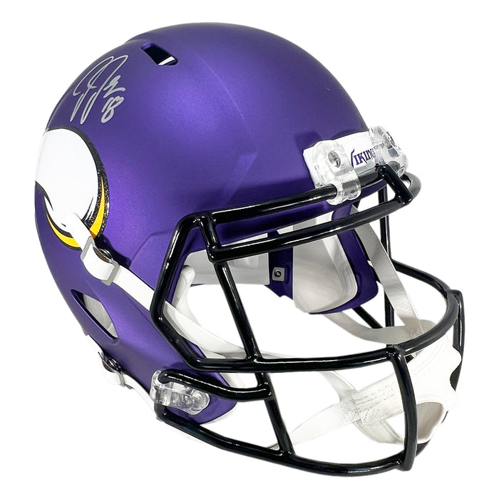 Justin Jefferson Signed Minnesota Vikings Speed Full-Size Replica Football Helmet (Beckett)