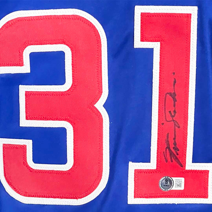Ferguson Jenkins Signed Chicago Royal Blue Baseball Jersey (Beckett)