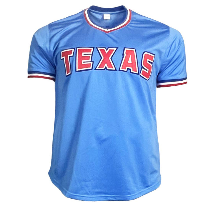 Ferguson Jenkins Signed Texas Light Blue Baseball Jersey (Beckett)