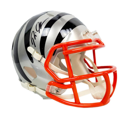 Rudi Johnson Signed Cincinnati Bengals Flash Speed Mini Football Helmet (JSA) - RSA