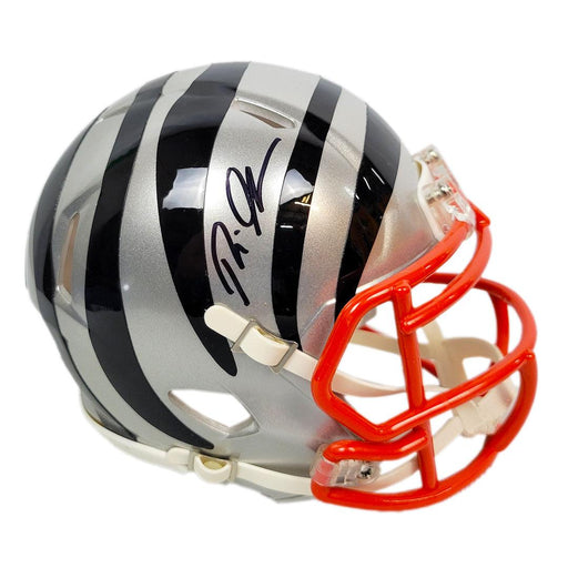 Rudi Johnson Signed Cincinnati Bengals Flash Speed Mini Football Helmet (JSA) - RSA