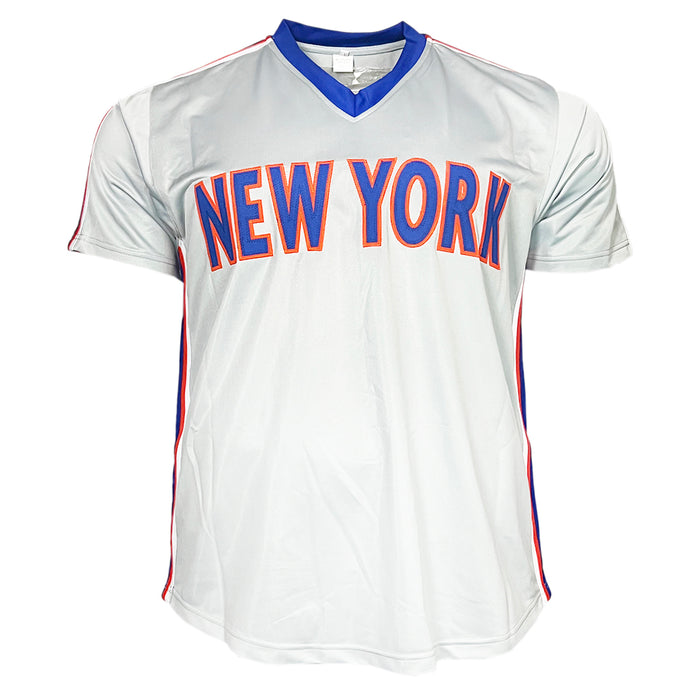 Howard Johnson Signed New York Grey Baseball Jersey (JSA)