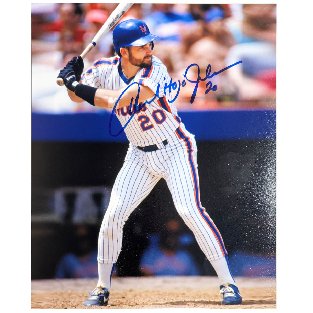 Howard Johnson Signed New York Pose 3 Baseball 8x10 Photo (JSA) — RSA