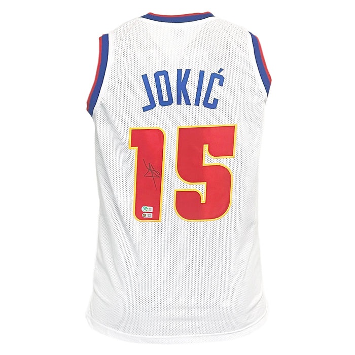 Nikola Jokic Signed Denver White 2021 Basketball Jersey (Beckett)