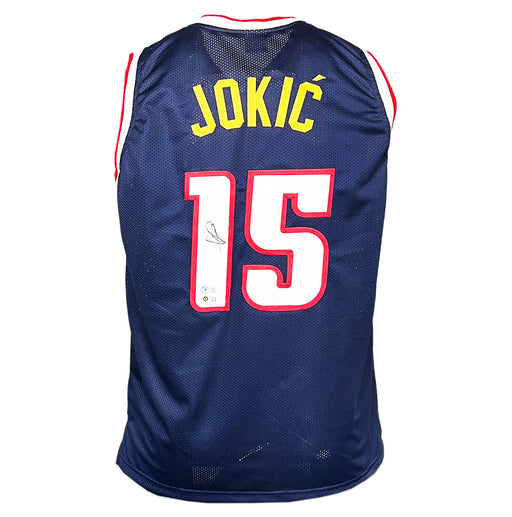 Nikola Jokic Signed Denver Blue Basketball Jersey (JSA)