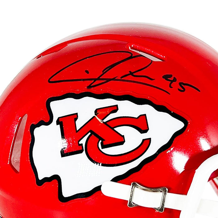 Chris Jones Signed Kansas City Chiefs Speed Mini Football Helmet (JSA)