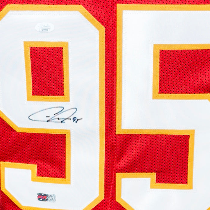 Chris Jones Signed Kansas City Red Football Jersey (JSA)