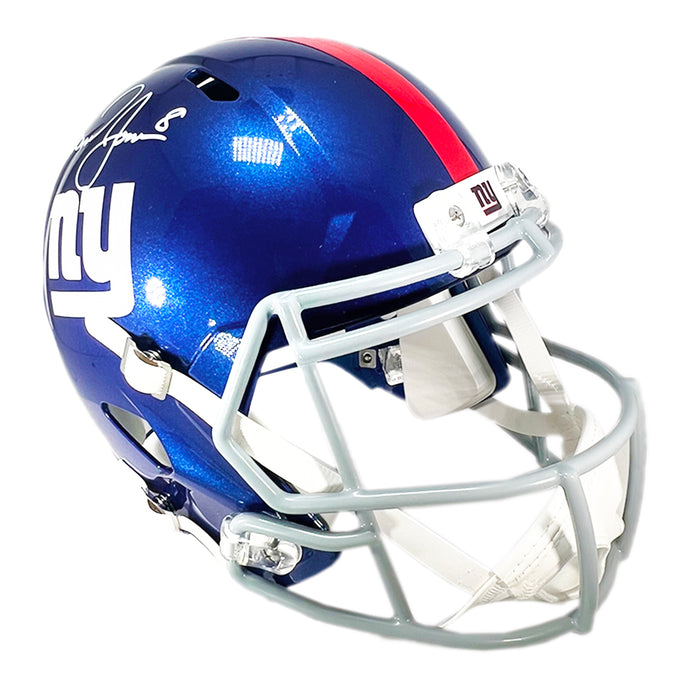New York Giants Daniel Jones Autographed Signed Logo Football