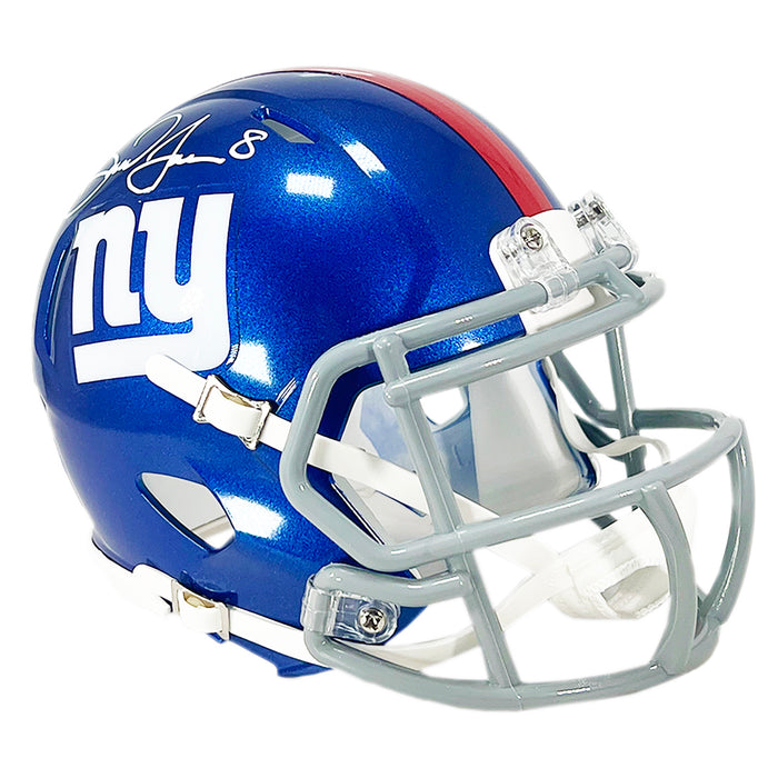 Daniel Jones Signed New York Giants Speed Mini Replica Football Helmet — RSA