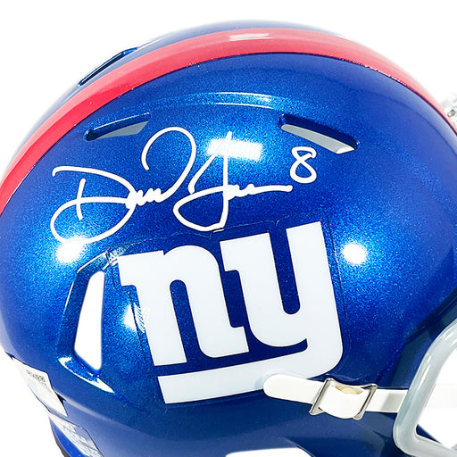 Daniel Jones Signed New York Giants Speed Full-Size Replica Football Helmet  (Fanatics)