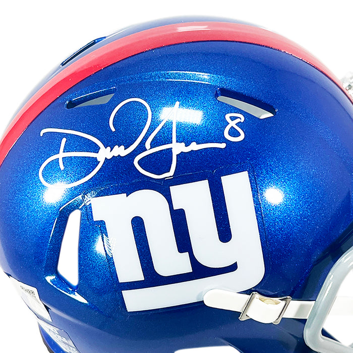 Daniel Jones New York Giants Autographed Football Speed Mini-Helmet