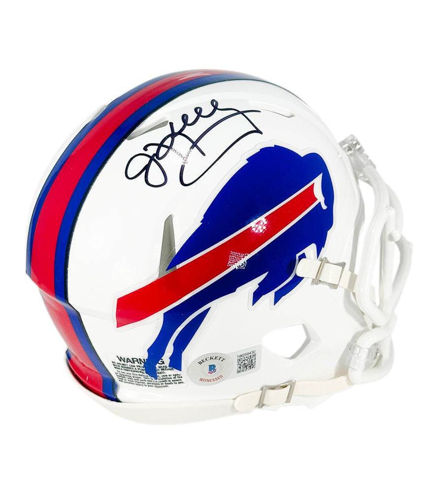 Jim Kelly Signed Buffalo Bills Speed Mini Football Helmet (Beckett)