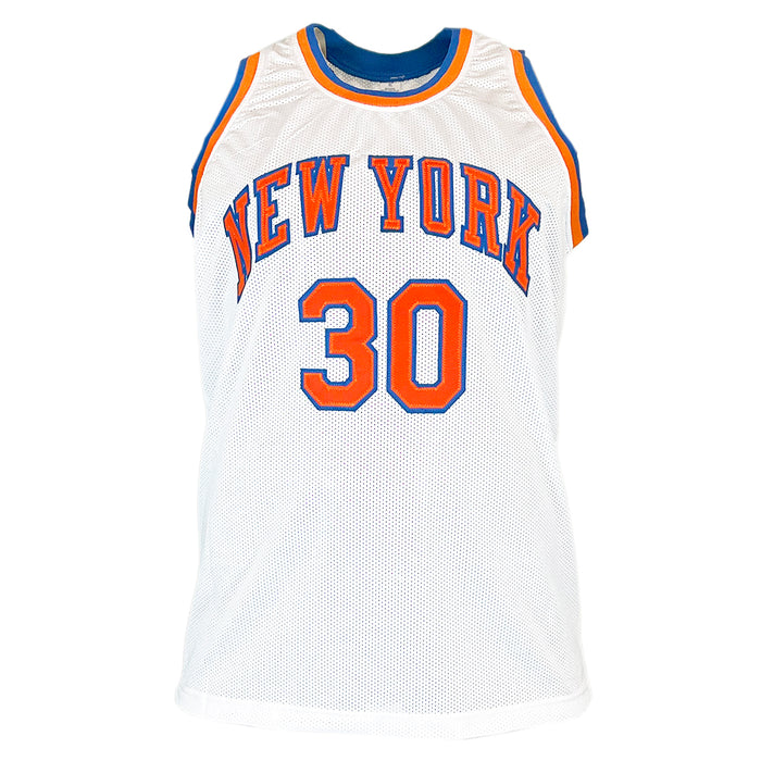 Bernard King Signed HOF 2013 Inscription New York White Basketball Jersey (Beckett)