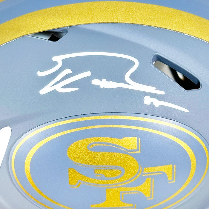 George Kittle Signed San Francisco 49ers Slate Alternate Speed Mini Football Helmet (Beckett)