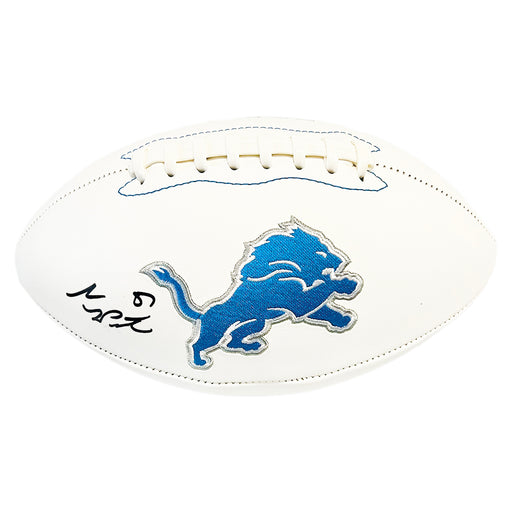 Sam LaPorta Signed Detroit Lions Official NFL Team Logo Football (Beckett)