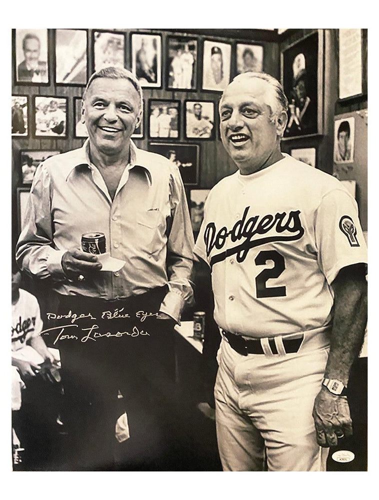 Tommy Lasorda Signed Los Angeles Portrait 16x20 Baseball Photo Inscribed Dodger Blue Eyes (JSA) - RSA