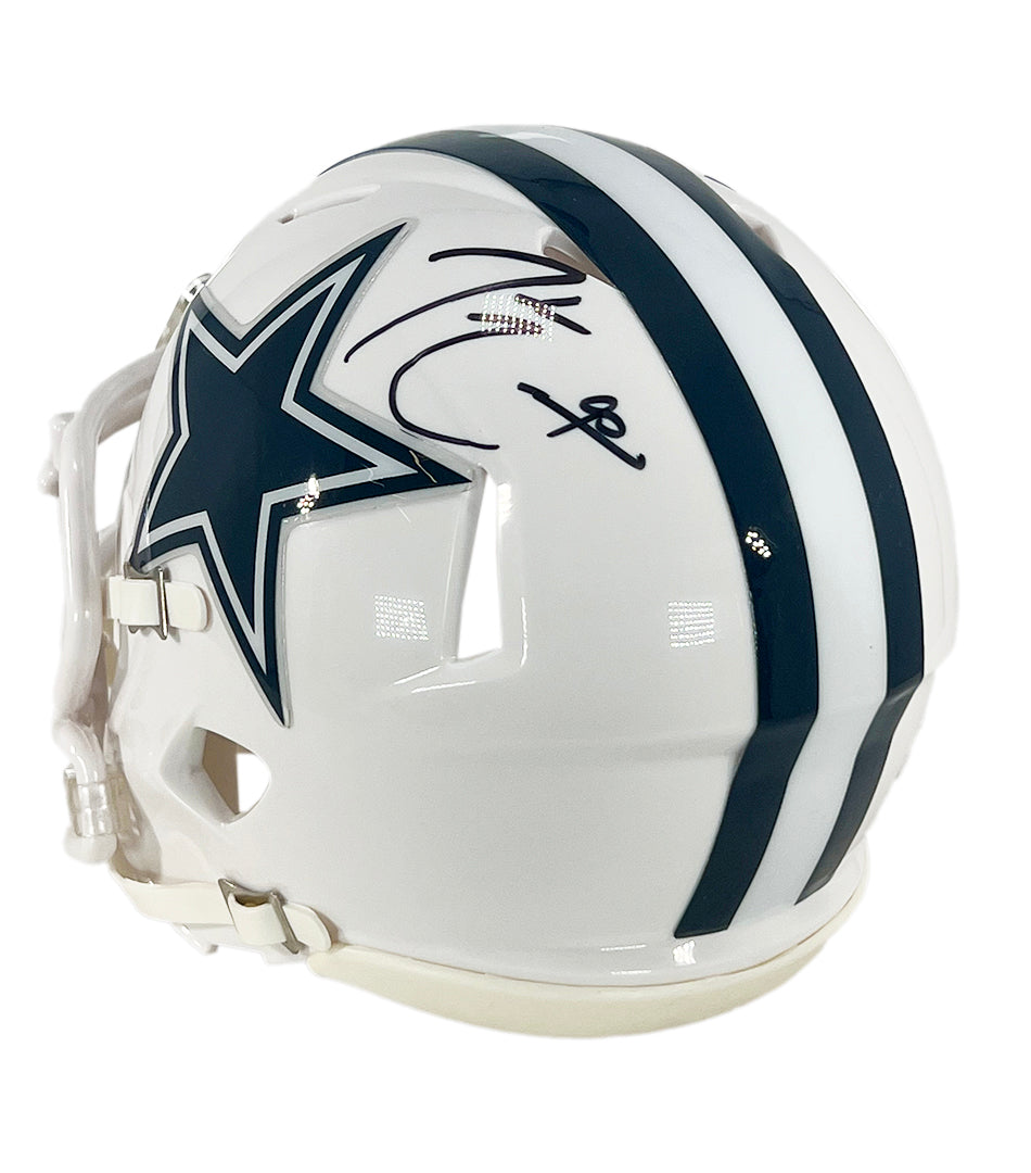 DeMarcus Lawrence Signed Dallas Cowboys Alternate Speed Mini Football — RSA