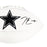 DeMarcus Lawrence Signed Dallas Cowboys Official NFL Team Logo White Football (JSA)