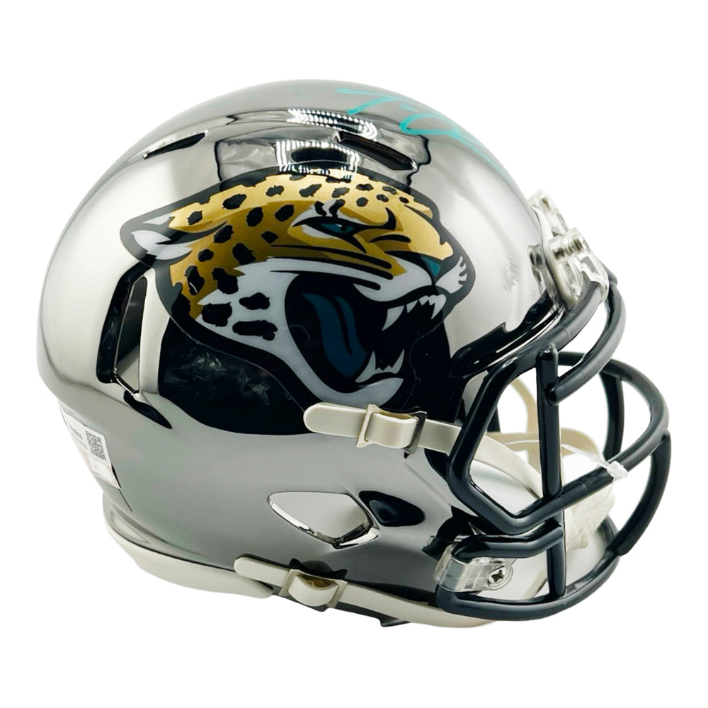 Trevor Lawrence Signed Jacksonville Jaguars Chrome Mini Football Helmet (Fanatics/Beckett)