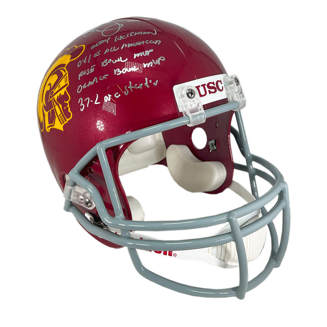 Matt Leinart Signed Multi-Inscription USC Trojans Full-Size Replica Fo ...