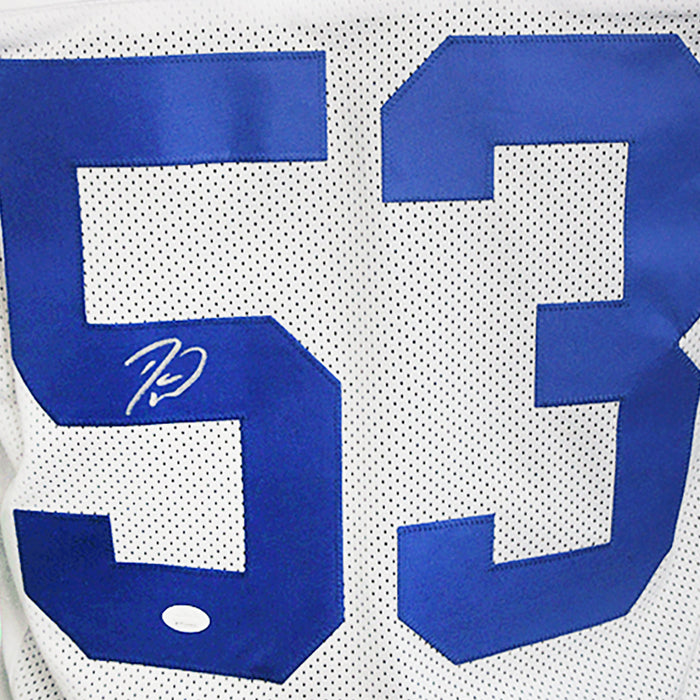 Darius Leonard Autographed Pro Style Football Jersey White (JSA)