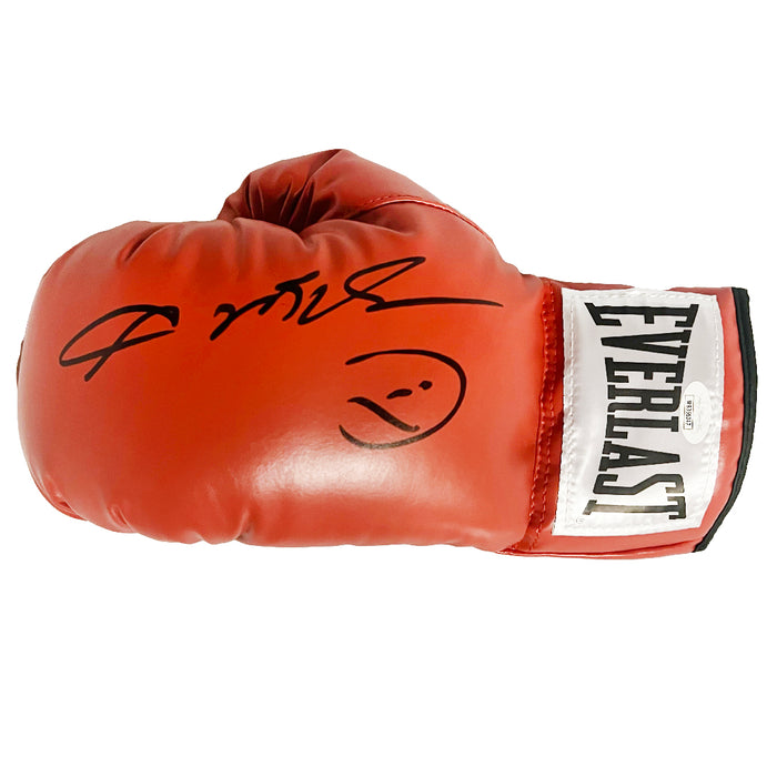 Sugar Ray Leonard Signed Red Boxing Glove (JSA)