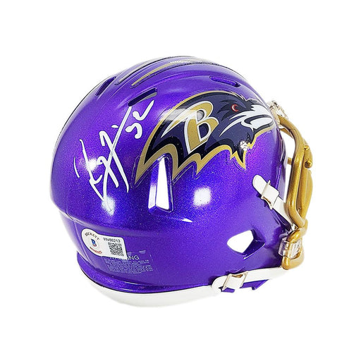 Todd Heap Signed Baltimore Ravens Flash Speed Authentic Helmet Beckett