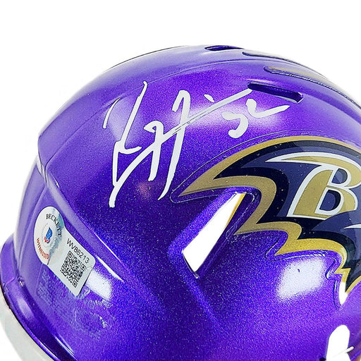 Ravens Ray Lewis Authentic Signed Salute To Service Speed Mini