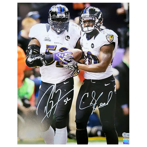 Ray Lewis Autographed Baltimore Ravens Black Jersey Framed BAS Signed  Memorabilia