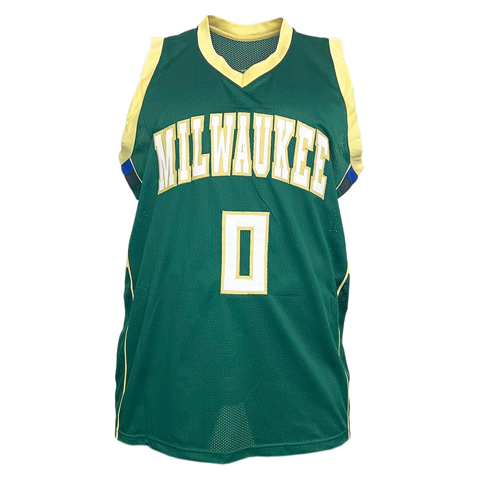 Damian Lillard Signed Milwaukee Green Basketball Jersey (JSA)