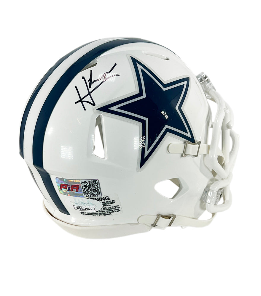 Hunter Luepke Signed Dallas Cowboys Alternate Speed Mini Football Helmet (JSA)