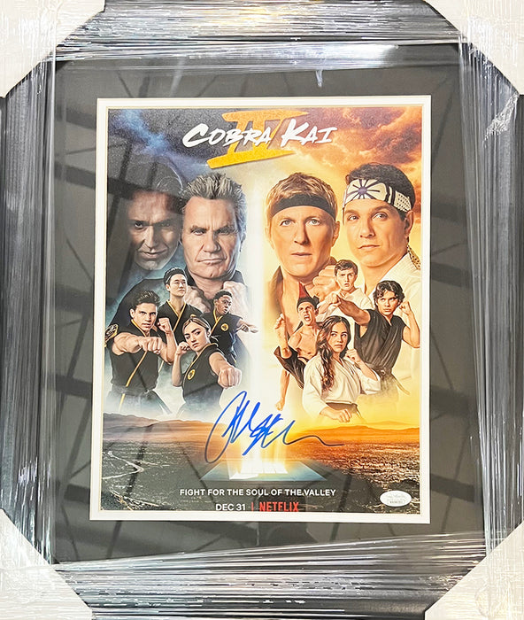 Ralph Macchio Signed Cobra Kai Series Poster Framed 11x14 Photo (JSA)