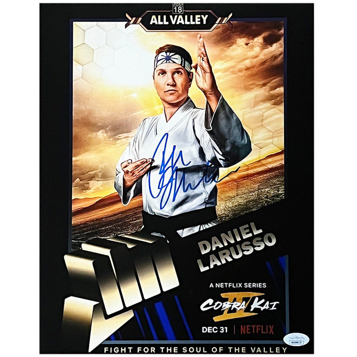 Ralph Macchio Signed Cobra Kai Animated Daniel LaRusso 11x14 Photo (JSA)