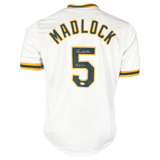 Bill Madlock Signed 79 WSC Inscription Pittsburgh White Baseball Jersey (JSA)