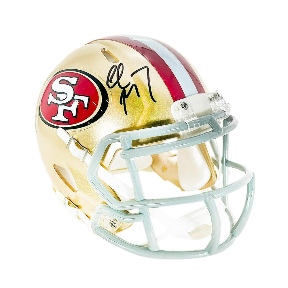 Christian McCaffrey Signed San Francisco 49ers Speed Mini Football Helmet (Beckett) - RSA