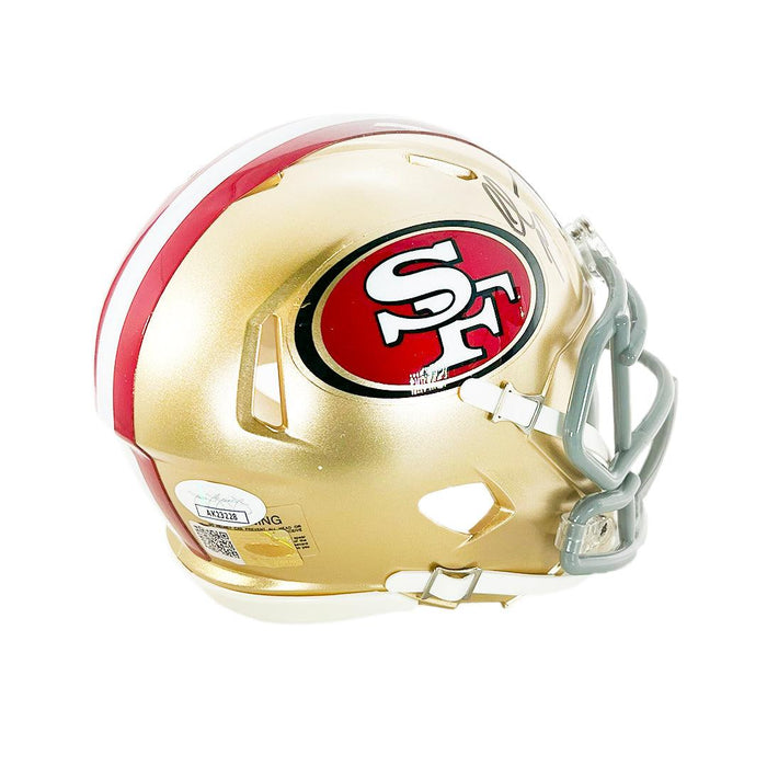 Christian McCaffrey Signed San Francisco 49ers Speed Mini Football Helmet (Beckett) - RSA