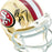 Christian McCaffrey Signed San Francisco 49ers Speed Mini Football Helmet (Beckett) - RSA