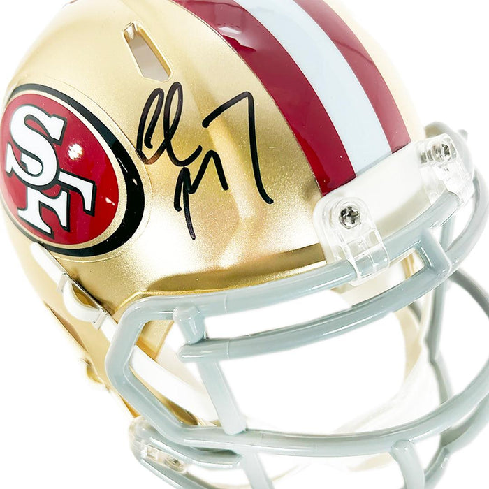 Christian McCaffrey Signed San Francisco 49ers Speed Mini Football Helmet (Beckett) - RSA