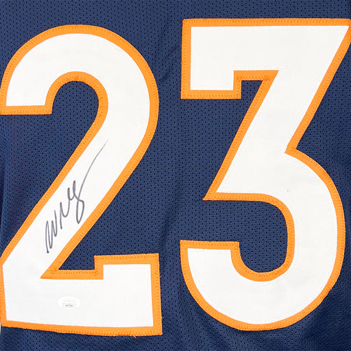 Willis McGahee Signed Denver Blue Football Jersey (JSA)