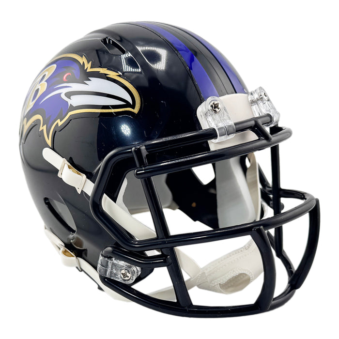 Willis McGahee Signed Baltimore Ravens Speed Mini Football Helmet (Beckett)